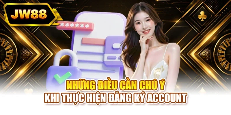 Những điều cần chú ý khi thực hiện đăng ký account